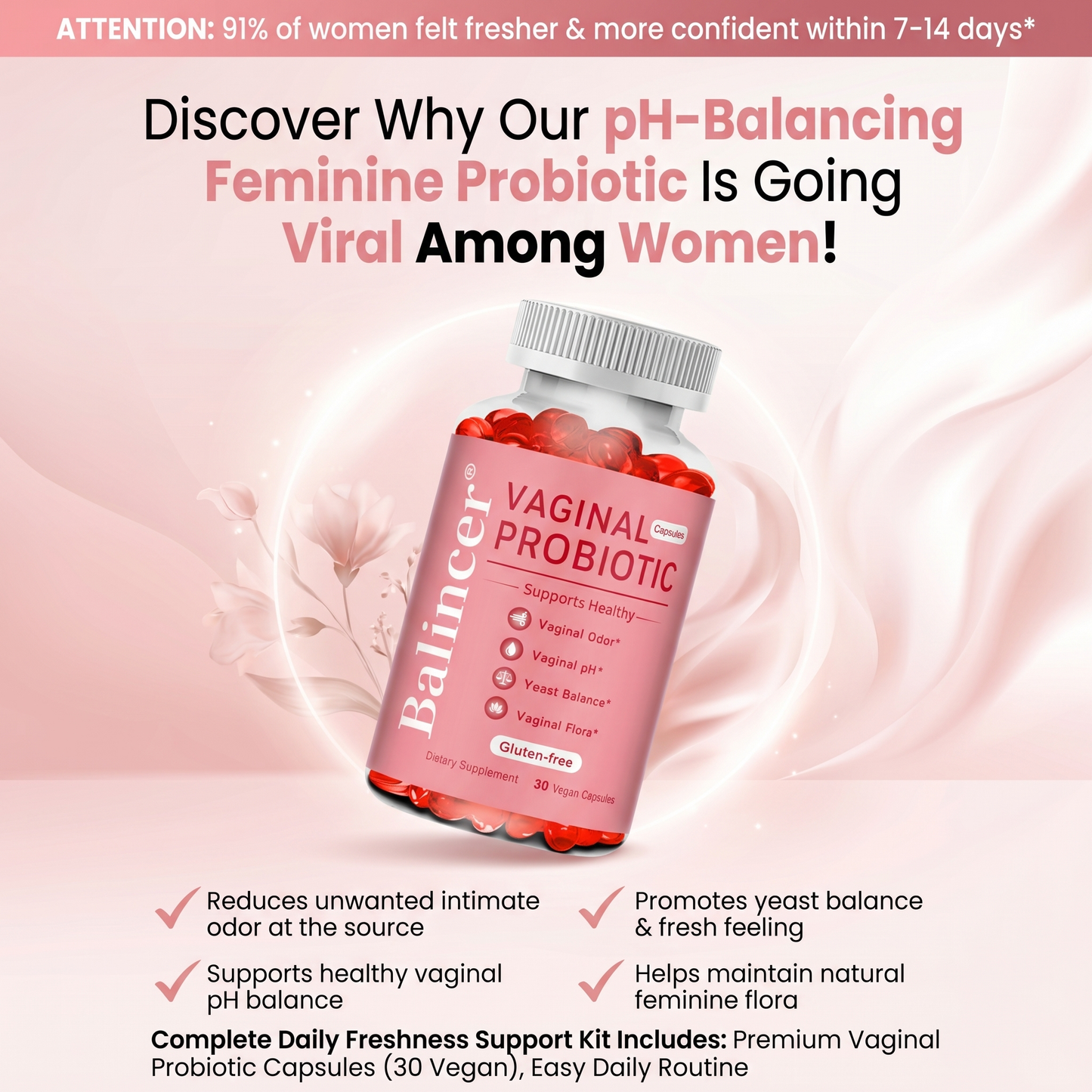 PH Balancing Supplement for Odor Control and Health